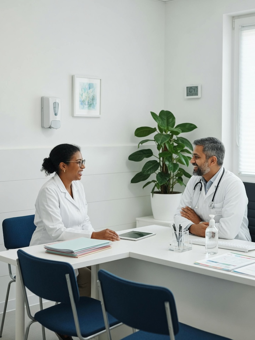 PhysioCare clinicians in a bright Oshawa clinic